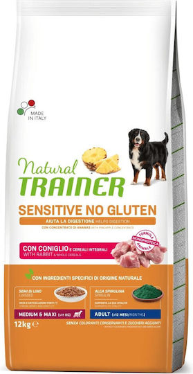 Natural Trainer Adult Sensitive 12kg Trockenfutter für erwachsene Hunde mit Kaninchen