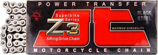 Drive Chain Yamaha MT-07 700 14'-22' XSR 700 16'-23' JT 525 "Z3" X 108 Teeth X-ring Silver