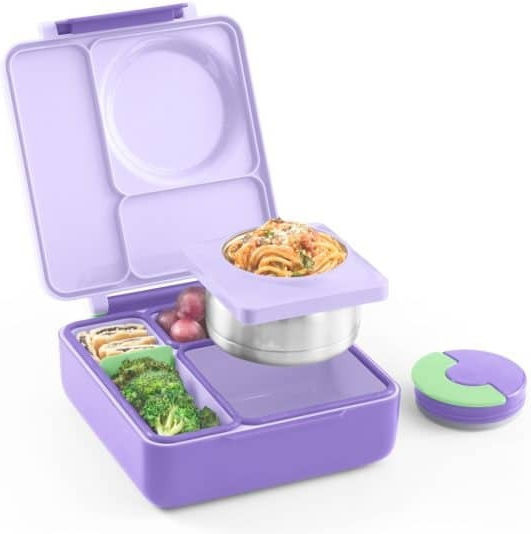 Omie Omiebox Plastic Kids' Food Container Lilac