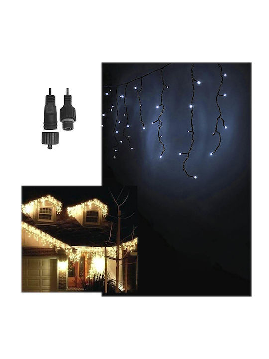 100 Lichterketten LED 1.1m. x 80cm Kaltes Weiß Typ Regen 1Stück (Transformator nicht enthalten)