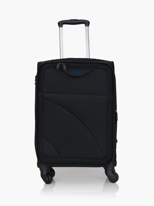 Forecast 8317 Cabin Travel Suitcase Fabric Black with 2 Wheels Height 55cm