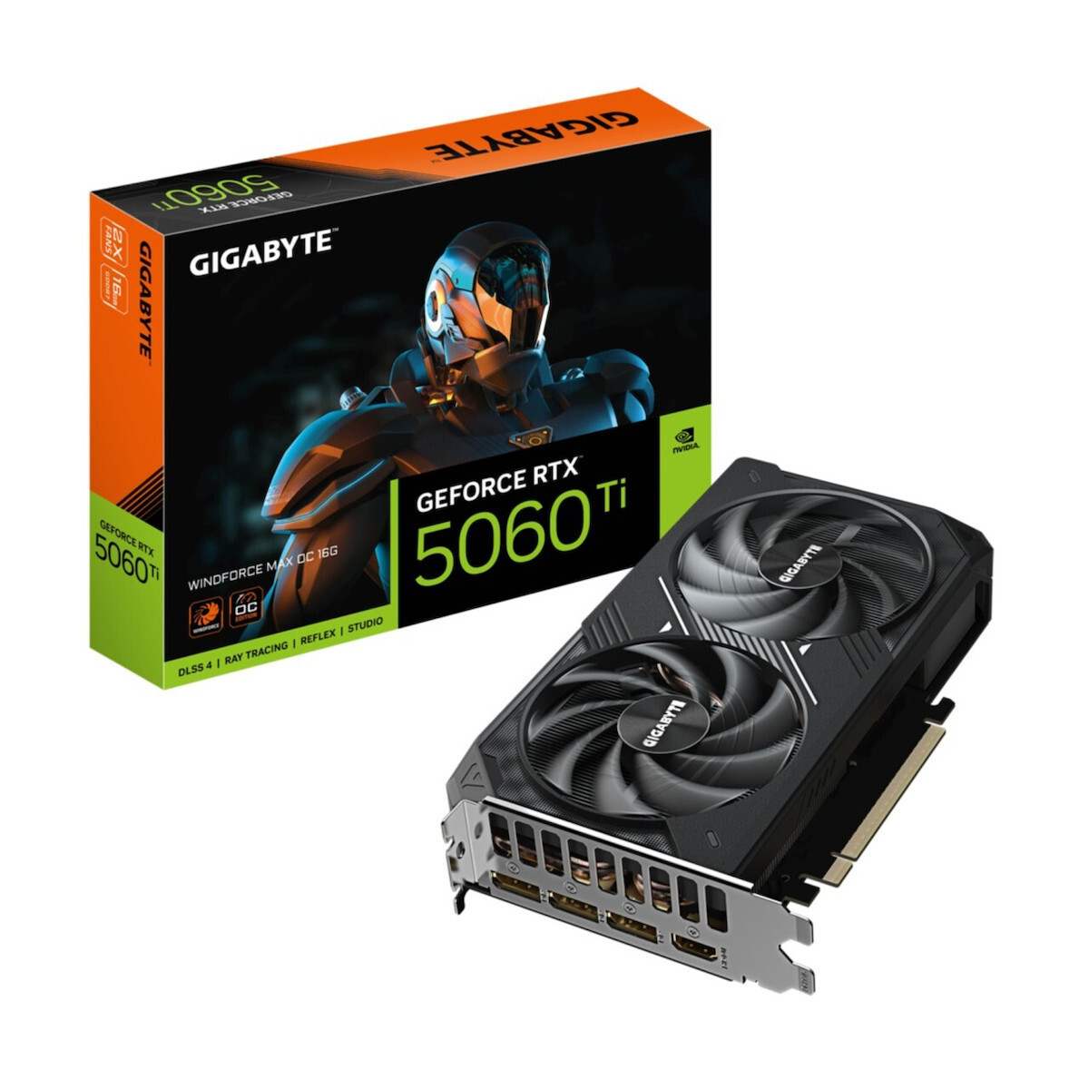 Gigabyte GeForce RTX 5060 Ti 8GB GDDR7 Windforce Max OC Κάρτα Γραφικών
