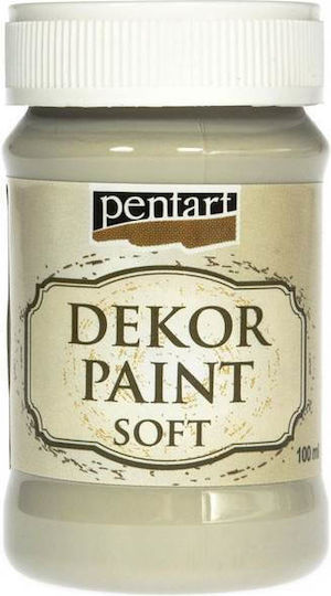 Pentart Dekor Paint Soft Chalk Paint Colour Lichen Green 100ml 21478