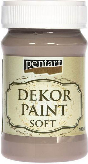 Pentart Dekor Paint Soft Chalk Paint Colour Milk Chocolate 100ml 21632