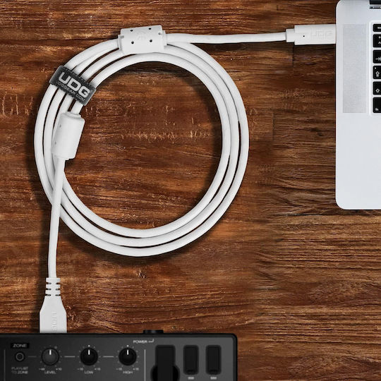 UDG USB 3.0 Кабел USB-C Мъжки - USB-A Бял 1.5м U98001WH