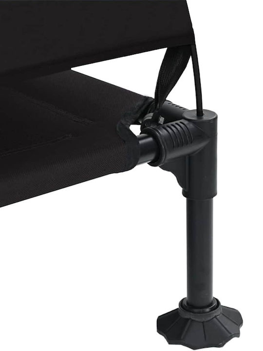 vidaXL Elevated Dog Bed Black 127x106cm vidaXL Elevated Dog Bed Black 127x106cm