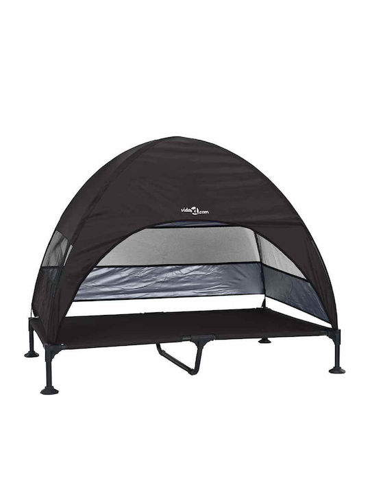 vidaXL Elevated Dog Bed Black 127x106cm