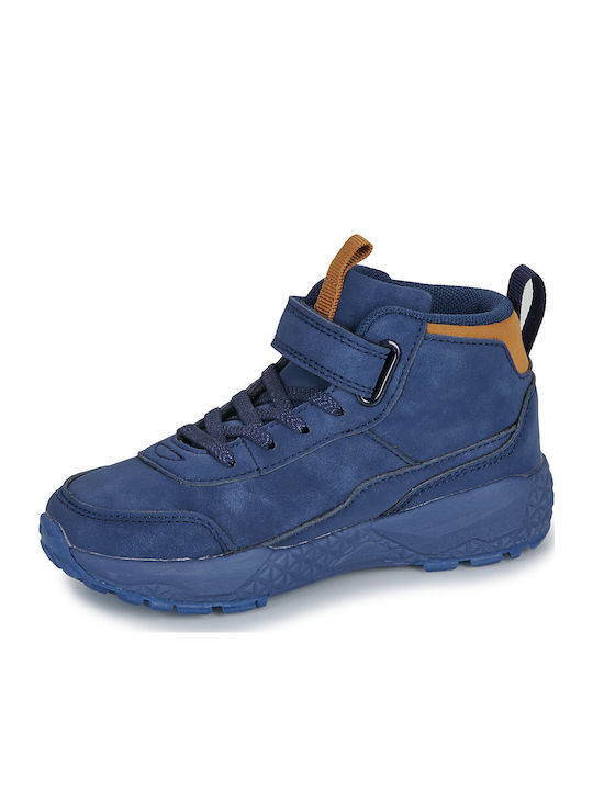 Kids Sneakers High with Scratch Blue