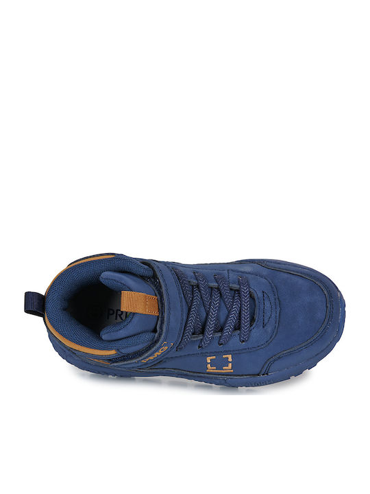 Kids Sneakers High with Scratch Blue
