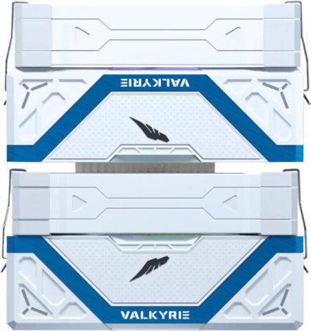 Valkyrie Vind 125 DL Dual Fan CPU Cooling with ARGB for AM4/AM5/1200/1700 Socket White