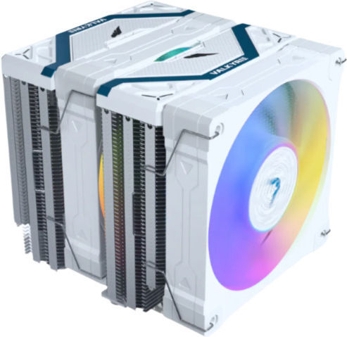 Valkyrie Vind 125 DL Dual Fan CPU Cooling with ARGB for AM4/AM5/1200/1700 Socket White