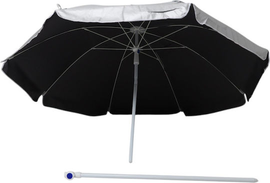 Campus Folding Beach Umbrella Diameter 2m with UV Protection Gray