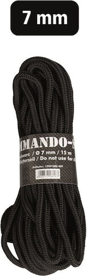 Mil-Tec Rope with Diameter 5mm and Length 15m Rope 5mm 15m Black