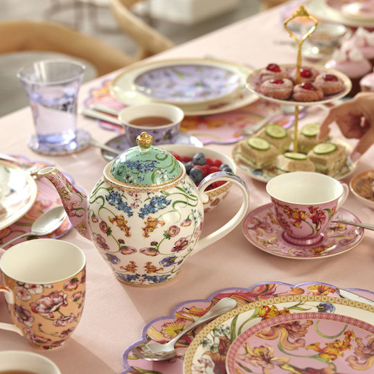 Maxwell & Williams Teapot with Filter Porcelain Multicolored 1000ml