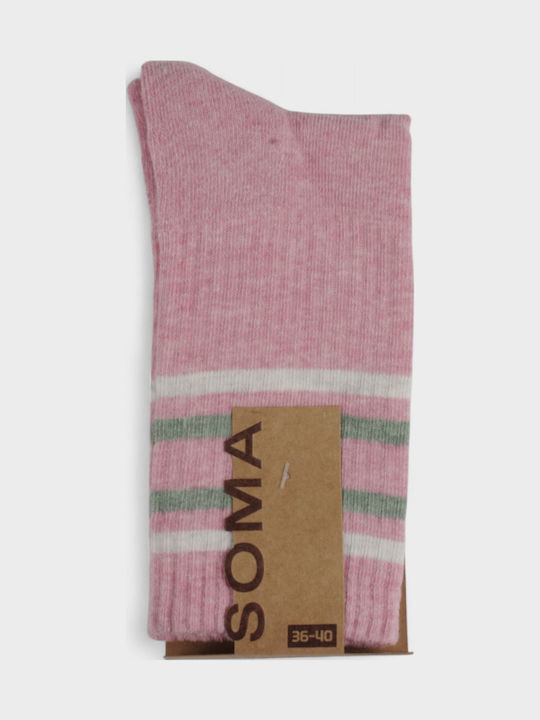 Soma Socks Γυναικείες Κάλτσες με Σχέδια Πολύχρωμες 3Pack