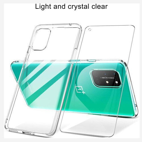 Silikon Hülle Tpu + Gehärtetes Glas OnePlus 8T Transparente