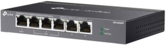 TP-LINK Omada Unmanaged L2 PoE++ Switch με 6 Θύρες Gigabit (1Gbps) Ethernet