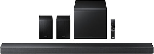 Samsung Soundbar 5.1.2 Bluetooth, HDMI και Wi-Fi με Ασύρματο Subwoofer και Τηλεχειριστήριο Μαύρο HW-QS750F/EN