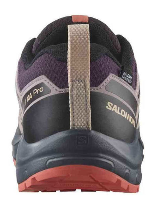 Kids Hiking Shoes Xa Pro V8 Waterproof Black