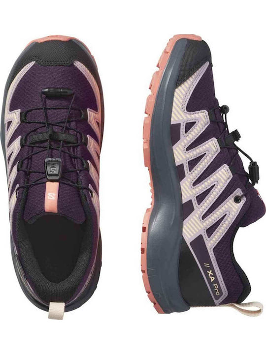 Kids Hiking Shoes Xa Pro V8 Waterproof Black