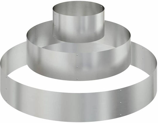 vidaXL Pot Metallic Silver 120x120cm.