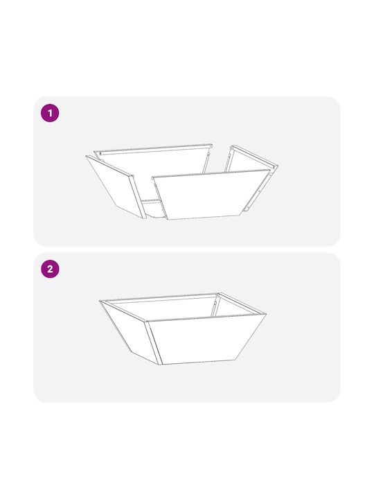 Vidaxl Metal Planter Durable Steel 40 x 40 x 15 cm Other