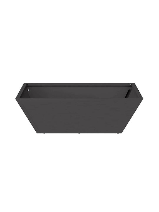 vidaXL Topf Metallisch Black 50x50x15cm.