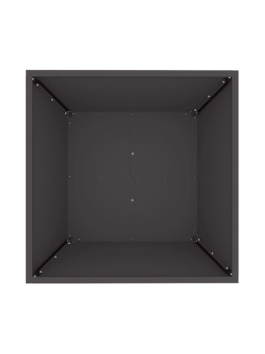 vidaXL Topf Metallisch Black 50x50x15cm.