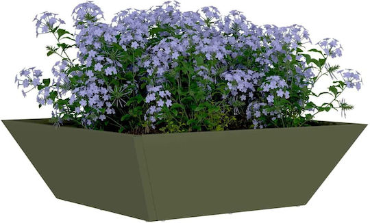 vidaXL Γλάστρα Μεταλλική Ελιά 50x50x15εκ.