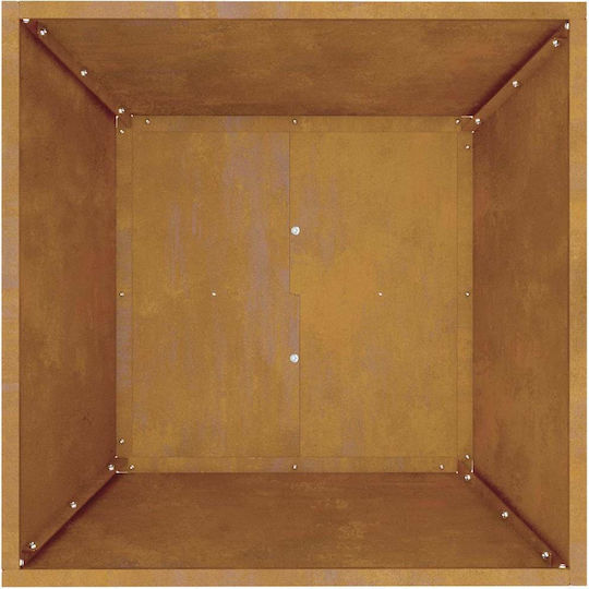 vidaXL Topf Metallisch Beige 50x50x15cm.