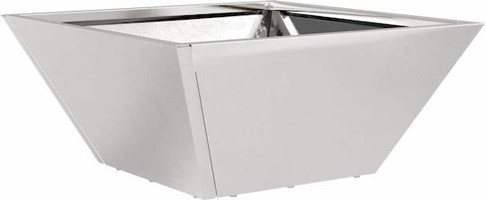 vidaXL Set 5 Metallische Pflanzgefäße Silber 35x15cm
