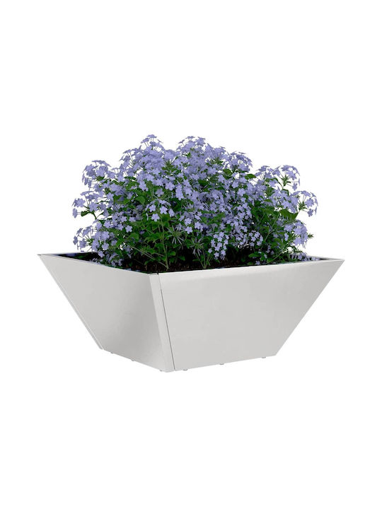 vidaXL Set 5 Metallische Pflanzgefäße Silber 35x15cm
