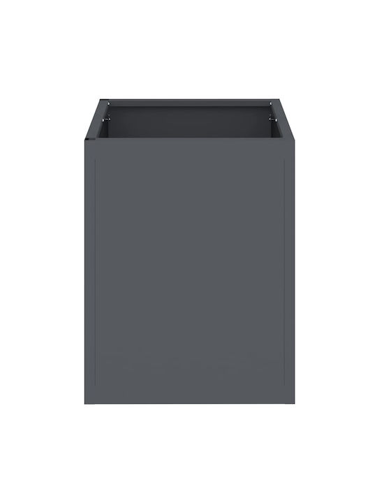 vidaXL Topf Metallisch Charcoal 50x32x40cm.