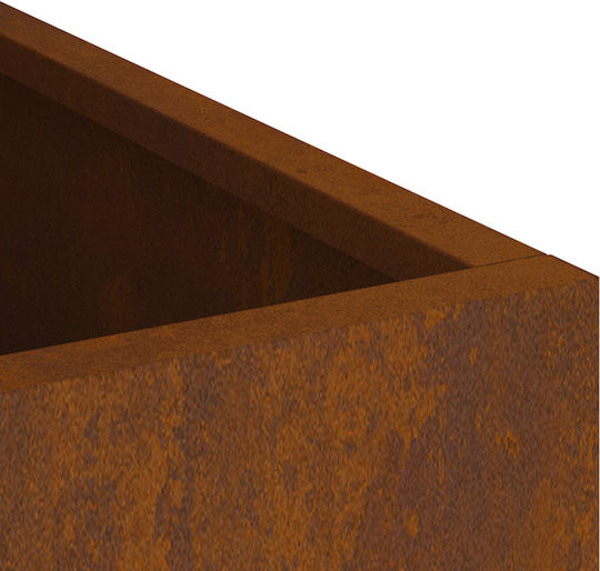 vidaXL Pot Metallic Sk Rusty 50x32x40cm.