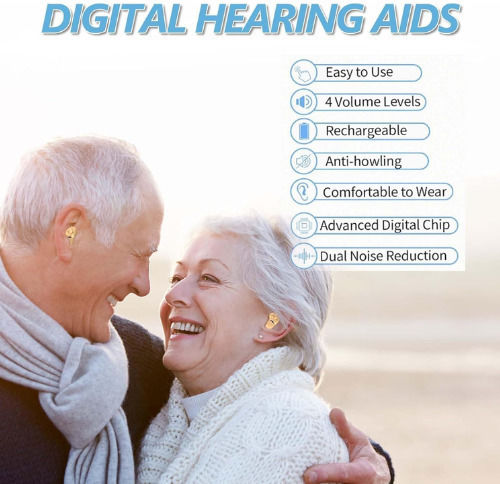 Scienlodic Digital Rechargeable Hearing Aid for Left Ear G19‑PAIR‑Skin