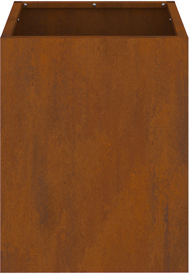 vidaXL Pot Metallic Sk Rusty 50x32x40cm.