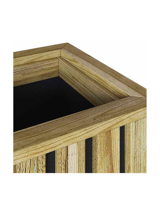 vidaXL Саксия Дърво 33x33x45см.