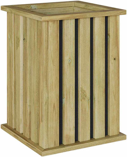 vidaXL Pot Wooden 33x33x45cm.
