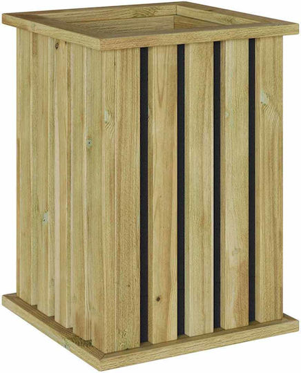 vidaXL Pot Wooden 33x33x45cm.