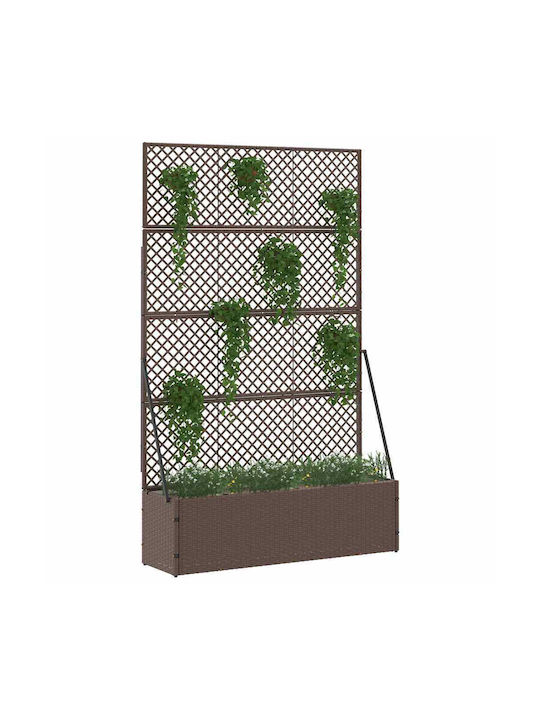 vidaXL Planter Box Plastic Negru 30 cm