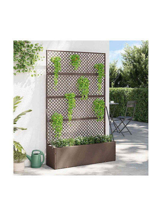vidaXL Planter Box Plastic Negru 30 cm