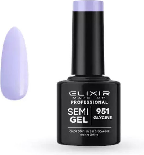 Elixir Semi Gel Ημιμόνιμο Βερνίκι Νυχιών 951 Glycine 8ml