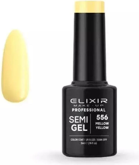 Elixir Semi Gel Ημιμόνιμο Βερνίκι Νυχιών 556 Mellow Yellow 5ml