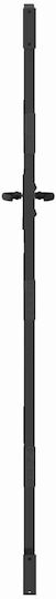 vidaXL Metallic Garden Gate in Black Colour 2x1m