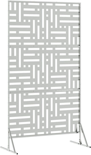 vidaXL Raumteiler Metall mit 1 Paneel 100x180cm