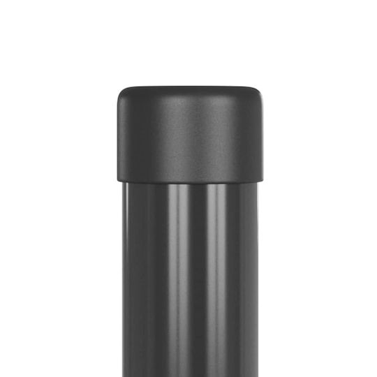 vidaXL Träger für Gartenzaun aus Stahl 70cm 2Stück Gray