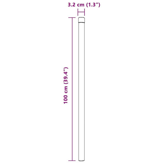 vidaXL Garden Fencing Material 2pcs Gray