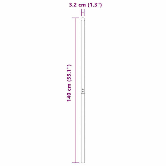 vidaXL Garden Fencing Material 2pcs Silver
