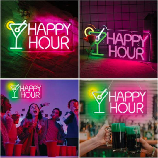 Neon Διακοσμητικό Φωτιστικό LED 43x21εκ.