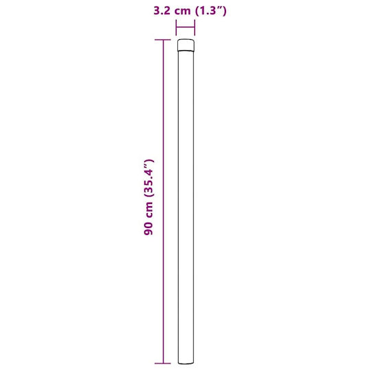 vidaXL Garden Fencing Material 2pcs Silver